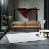 Muuto OUTLINE Sofa 3-Osobowa - Czarna Skóra / Czarne Nogi